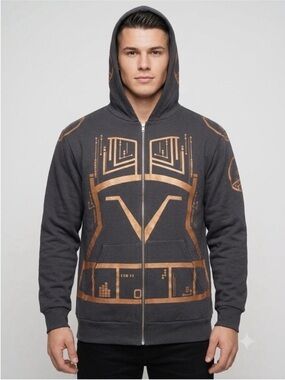 RARE 2010 Threadless TRON
Light Cycle Zip Hoodie XL
Glow-In-The-Dark